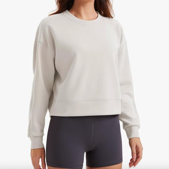 CRZ YOGA SoftAura Crewneck Sweatshirt – Women’s Pullover - Picture 1 of 6